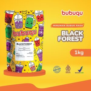 bubuk minuman bubuqu rasa black forest