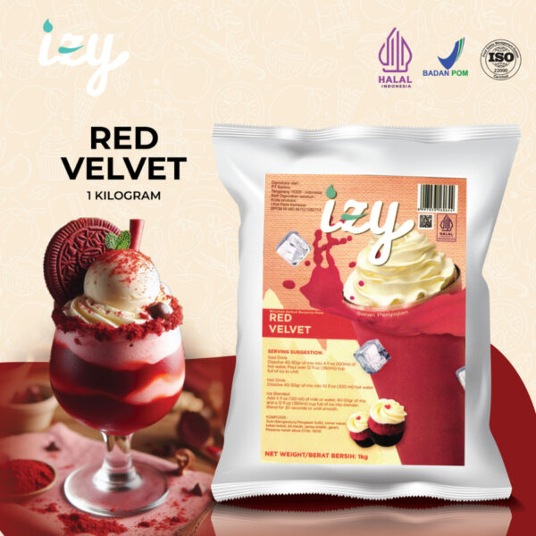 bubuk minuman izy rasa red velvet