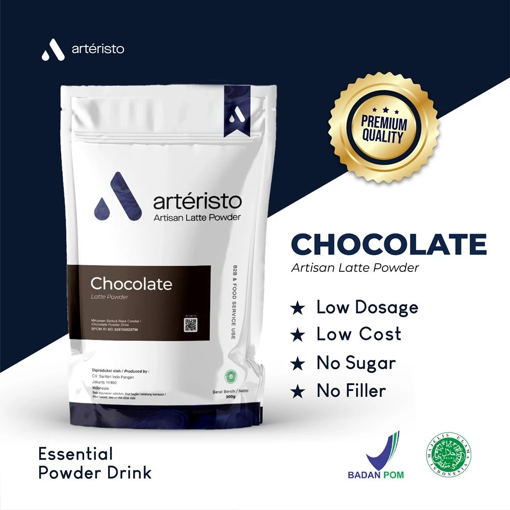 bubuk minuman arteristo rasa chocolate