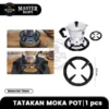 Tatakan Mokapot Alas Kompor Teko Stand Moka Pot