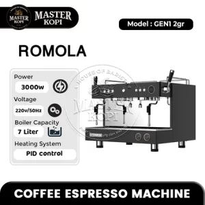 Mesin Kopi Espresso ROMOLA GEN1 2GR Double Group Semi Automatic Coffee Machine